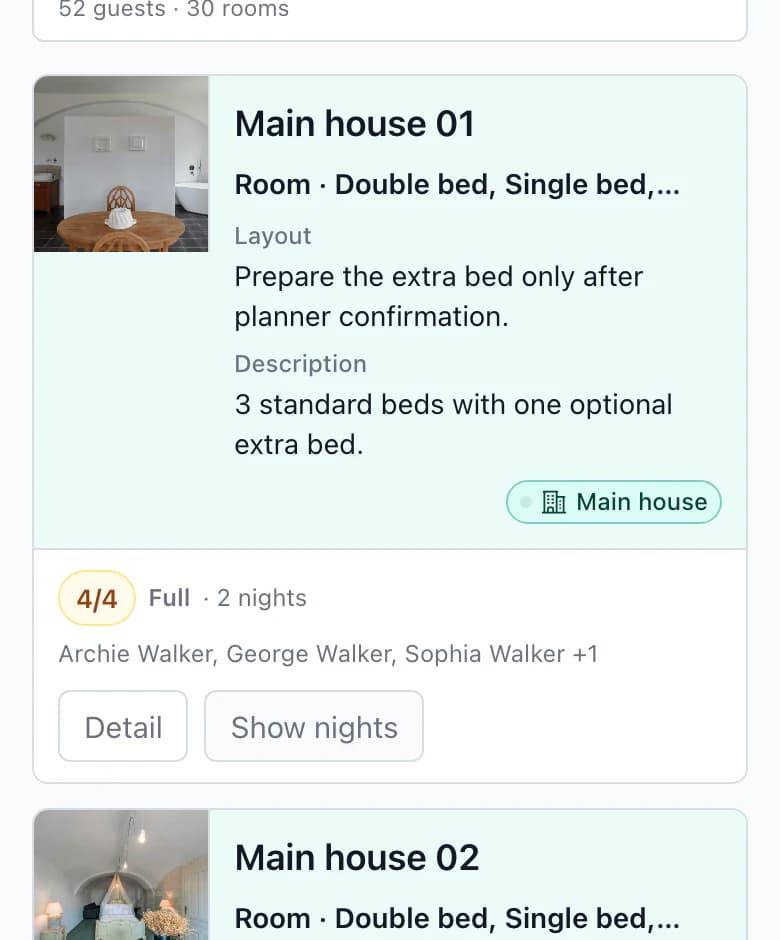 Accommodation on a phone