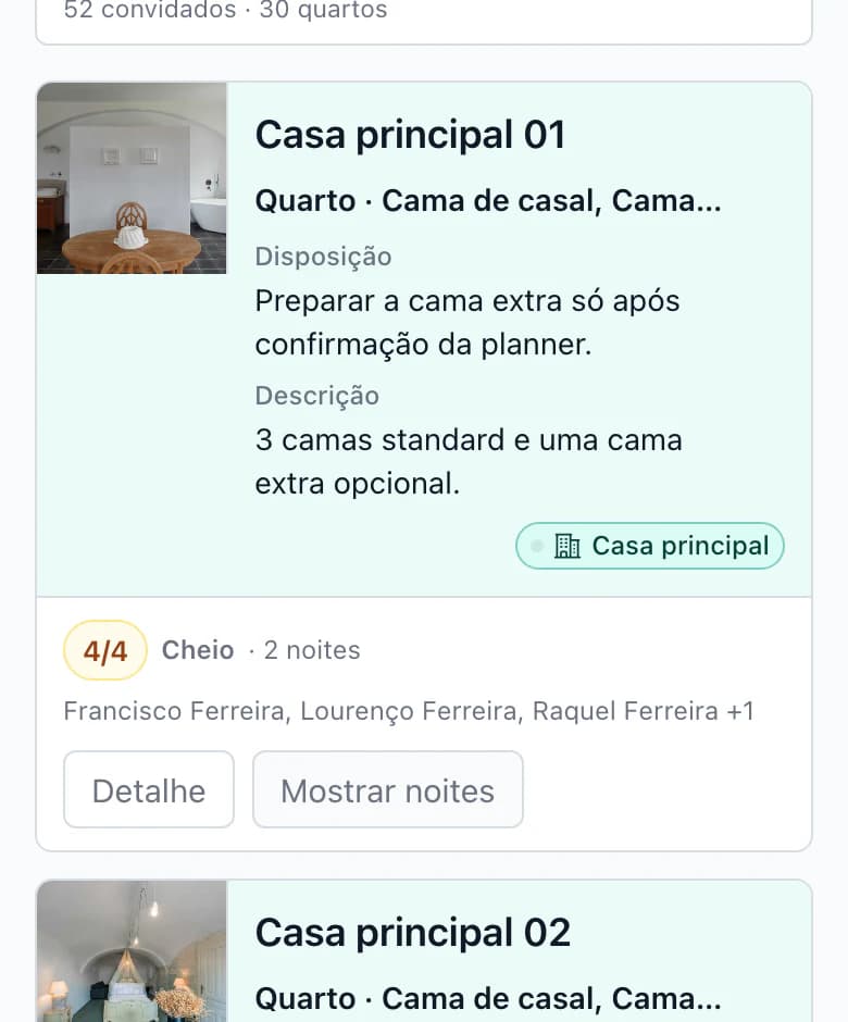 Alojamento no telemóvel