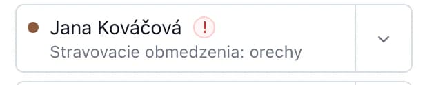 Hosť Jana Kováčová so stravovacím obmedzením orechy
