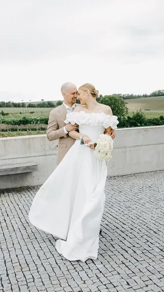 Svatba na místě Vinařství Obelisk (Svatby podle Katy), příspěvek @maca_aesthetic_studio z roku 2025