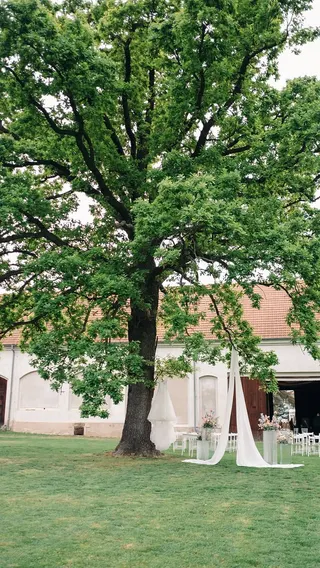 Svatba na místě Hoffmanův dvůr (Lucky Wedding), příspěvek @ivet_graclikova z roku 2026